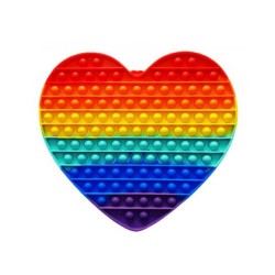 Jucarie Pop It Now & Flip It, Inima Uriasa, Silicon Multicolor