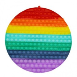 Jucarie Pop It Now & Flip It, Rotunda Uriasa, Silicon Multicolor