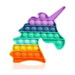 Jucarie Pop It Now & Flip It, Unicorn, Silicon Multicolor