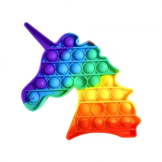 Jucarie Pop It Now & Flip It, Unicorn, Silicon Multicolor