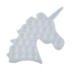 Jucarie Pop It Now & Flip It, Unicorn, Silicon Transparent