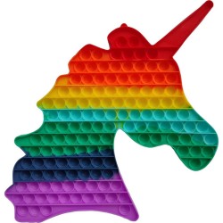 Jucarie Pop It Now & Flip It, Unicorn Urias, Silicon Multicolor