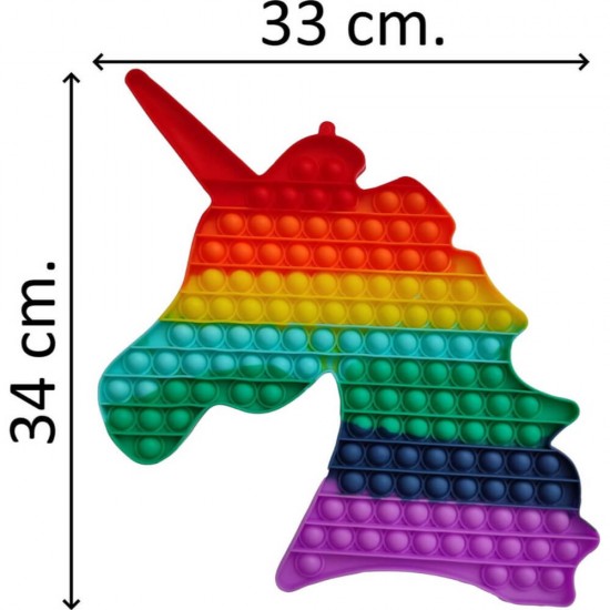 Jucarie Pop It Now & Flip It, Unicorn Urias, Silicon Multicolor