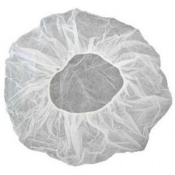 Bonete Reutilizabile Elastic, 10 Buc/Set, Diametru 46 cm, Polipropilena Netesuta, Culoare Alba, Set Bonete Reutilizabile, Bonete cu Elastic, Bonete de Protectie cu Elastic, Bonete pentru Saloane, Bonete pentru Laborator, Echipament de Protectie