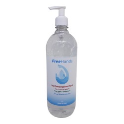 Gel de Maini Dezinfectant Antibacterian FREEHANDS, 1 L, Aloe/ Vitamina E, Gel Antibacterian, Gel Dezinfectant pentru Maini, Geluri Antibacteriene, Geluri Dezinfectante, Geluri pentru Dezinfectarea Mainilor, Geluri pentru Curatarea Mainilor