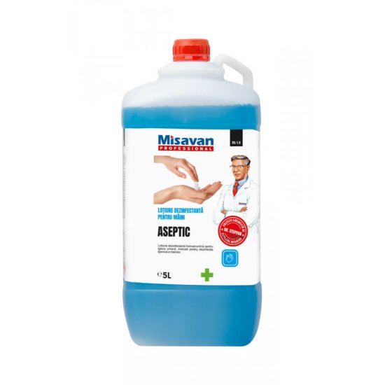Lotiune Dezinfectanta de Maini Dr.Stephan Aseptic, 5L, Minim 70 % Etanol, Dezifectant Maini, Solutie Dezifectanta Maini, Produse Igiena, Lotiune Antibacteriana, Lotiune Dezinfectanta pentru Maini, Lotiuni Antibacteriene, Lotiuni Dezinfectante