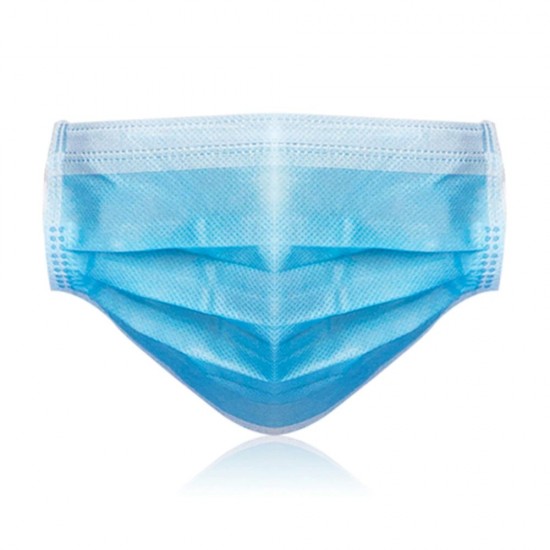 Set 50 Masti Protectie Faciala ELMED, Trei Straturi cu Trei Pliuri, Prindere cu Elastic, Masti Protectie Reutilizabile, Masti de Protectie Respiratorie Reutilizabile, Masti din Bumbac Reutilizabile, Masti Protectie, Masti Faciale