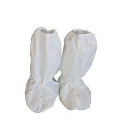 Acoperitori Pantofi Tip Cizma, M, 20 Buc/Set, Polipropilena, Inaltime 50 cm, Culoare Alba, Acoperitori pentru Incaltaminte, Acoperitoare de Unica Folosinta pentru Pantofi, Acoperitoare Protectie Pantofi, Botosei cu Elastic