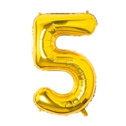 Balon Cifra 5, 1 m, Auriu, Balon Cifra 5, Baloane Cifra 5, Baloane Cifre, Baloane Figurine, Balon Figurina Cifra, Baloane, Balon Folie, Baloane Heliu, Baloane Petrecere, Baloane Petrecere Cifre, Baloane Decor