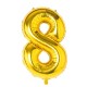 Balon Cifra 8, 1 m, Auriu, Balon Cifra 8, Baloane Cifra 8, Baloane Cifre, Baloane Figurine, Balon Figurina Cifra, Baloane, Balon Folie, Baloane Heliu, Baloane Petrecere, Baloane Petrecere Cifre, Baloane Decor