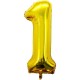 Balon Cifra 1, 66 cm, Auriu, Balon Cifra 1, Baloane Cifra 1, Baloane Cifre, Baloane Figurine, Balon Figurina Cifra, Baloane, Balon Folie, Baloane Heliu, Baloane Petrecere, Baloane Petrecere Cifre, Baloane Decor
