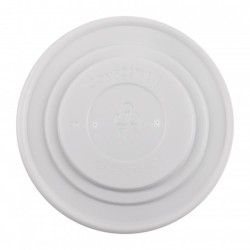 Capace Biodegradabile Albe din CPLA pentru Boluri, Diametru 150 mm, 60 Buc/Set - Capace Ecologice Capace Biodegradabile Albe din CPLA pentru Boluri, Diametru 150 mm, 60 Buc/Set - Capace Ecologice