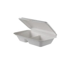 Caserola Biodegradabila, 23x15 cm, 25 Buc/Set, Doua Compartimente, Caserola din Trestie de Zahar, Caserole Albe si Ecologice Caserola Biodegradabila, 23x15 cm, 25 Buc/Set, Doua Compartimente, Caserola din Trestie de Zahar, Caserole Albe si Ecologice