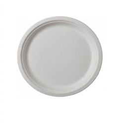 Farfurie Rotunda, Ø 25cm, 50 Buc/Set, Farfurii Biodegradabile Albe din Trestie de Zahar - Farfurii Ecologice si Compostabile  Farfurie Rotunda, Ø 25cm, 50 Buc/Set, Farfurii Biodegradabile Albe din Trestie de Zahar - Farfurii Ecologice si Compostabile