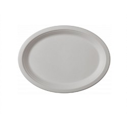 Farfurie Ovala, 20x25 cm, 50 Buc/Set, Farfurie Biodegradabila Alba din Trestie de Zahar- Farfurii Ecologice si Compostabile Farfurie Ovala, 20x25 cm, 50 Buc/Set, Farfurie Biodegradabila Alba din Trestie de Zahar- Farfurii Ecologice si Compostabile