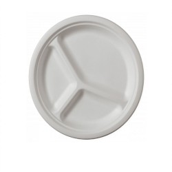 Farfurie Rotunda, Ø 25cm, 50 Buc/Set, Farfurii Biodegradabile Albe din Trestie de Zahar - Farfurii Ecologice si Compostabile  Farfurie Rotunda, Ø 25cm, 50 Buc/Set, Farfurii Biodegradabile Albe din Trestie de Zahar - Farfurii Ecologice si Compostabile