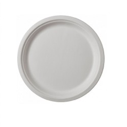 Farfurie Rotunda, Ø 22cm, 50 Buc/Set, Farfurii Biodegradabile Albe din Trestie de Zahar - Farfurii Ecologice si Compostabile  Farfurie Rotunda, Ø 22cm, 50 Buc/Set, Farfurii Biodegradabile Albe din Trestie de Zahar - Farfurii Ecologice si Compostabile