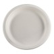 Farfurie Rotunda Biodegradabila, 17.5 cm, 20 Buc/Set, Trestie de Zahar, Farfurie Biodegradabila din Trestie de Zahar, Farfurie Rotunda Biodegradabila, Farfurii Reciclabile, Farfurii Ecologice, Farfurii Biodegradabile de Unica Folosinta