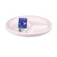 Set 10 Farfurii Biodegradabile Alabala, 25 cm, Trestie de Zahar, 3 Compartimente, Farfurie Biodegradabila din Trestie de Zahar, Farfurie Rotunda Biodegradabila, Farfurii Biodegradabile de Unica Folosinta
