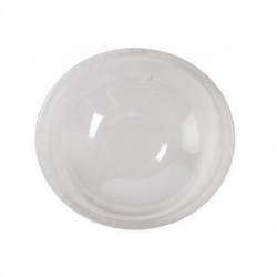 Capace Biodegradabile , Ø 96 mm, 50 Buc/Set, Capace din PLA Transparente Tip Cupola cu Gaura - Capace Ecologice Capace Biodegradabile , Ø 96 mm, 50 Buc/Set, Capace din PLA Transparente Tip Cupola cu Gaura - Capace Ecologice