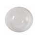 Capace Biodegradabile , Ø 96 mm, 50 Buc/Set, Capace din PLA Transparente Tip Cupola cu Gaura - Capace Ecologice