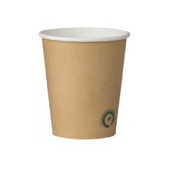 Pahare Biodegradabile Kraft Natur, 10 Oz (300 ml) din Carton cu PLA, 50 Buc/Set, Interior Alb - Pahare Biodegradabile Pahare Biodegradabile Kraft Natur, 10 Oz (300 ml) din Carton cu PLA, 50 Buc/Set, Interior Alb - Pahare Biodegradabile