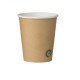 Pahare Biodegradabile Kraft Natur, 10 Oz (300 ml) din Carton cu PLA, 50 Buc/Set, Interior Alb - Pahare Biodegradabile
