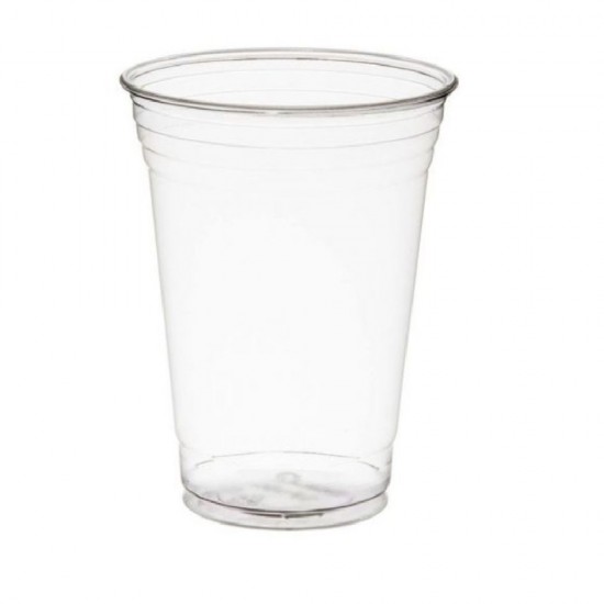 Pahare Biodegradabile Transparente din PLA, Capacitate 480 ml, 50 Buc/Set - Pahare Ecologice