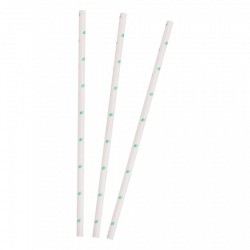 Paie Biodegradabile Albe din Hartie, 6x197 mm, 300 Buc/Set, Paie  Model “Green Leaf” - Paie Ecologice Paie Biodegradabile Albe din Hartie, 6x197 mm, 300 Buc/Set, Paie  Model “Green Leaf” - Paie Ecologice