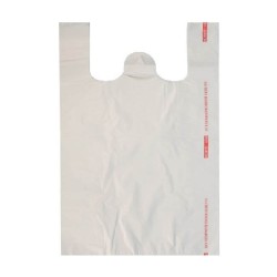 Pungi Biodegradabile Albe 26x7x48 cm, 500 Buc/Bax, Pungi Reciclabile, Sacose Reciclabile, Sacose Biodegradabile, Pungi pentru Supermarket, Ambalaje Ecologice si Reciclabile