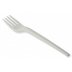 Furculite Biodegradabile Albe din PLA, Dimensiune 16.5 cm, 50 Buc/Set - Furculite Biodegradabile si Compostabile Furculite Biodegradabile Albe din PLA, Dimensiune 16.5 cm, 50 Buc/Set - Furculite Biodegradabile si Compostabile