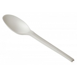Linguri Biodegradabile Albe din PLA, Dimensiune 16.5 cm, 50 Buc/Set - Linguri Biodegradabile si Compostabile Linguri Biodegradabile Albe din PLA, Dimensiune 16.5 cm, 50 Buc/Set - Linguri Biodegradabile si Compostabile