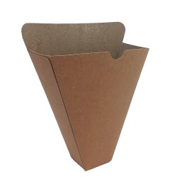 Cornete din Carton pentru Cartofi Prajiti, 50 Buc/Set, Cornet din Carton Plastifiat pentru Cartofi Prajiti, Conuri pentru Cartofi Prajiti, Cornet din Carton pentru Street Food, Cornet din Carton pentru Gustari