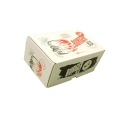 Set 100 Cutii pentru Burger, 180x120x80 mm, cu Separator pentru Cartofi, Carton Alb cu Generic Set 100 Cutii pentru Burger, 180x120x80 mm, cu Separator pentru Cartofi, Carton Alb cu Generic