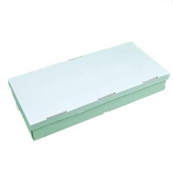 Set 100 Cutii cu Capac, 455x200x70 mm, Carton Alb