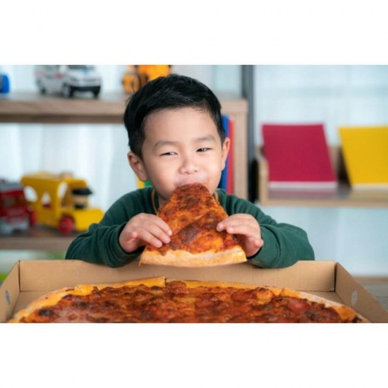 Cutii Pizza Albe Personalizate, 50x50x4 cm, Tipar 1 Culoare, Carton Microondulat Albit, Cutie Personalizata pentru Pizza, Cutii Personalizate pentru Pizza - Ambalaje Personalizate