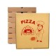 Set 500 Cutii Pizza Natur Model Bucatarul, 32x3.5x32 cm - Ambalaj din Carton Maro