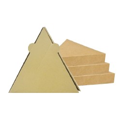 Set 350 Cutii Coltar Pizza Natur, 26x3.5x26 cm - Ambalaj Natur pentru O Felie de Pizza