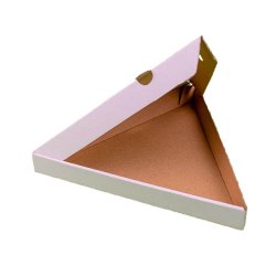 Set 100 Cutii Pizza Triunghiulare, 260x230x40 mm, Carton Alb/Natur Set 100 Cutii Pizza Triunghiulare, 260x230x40 mm, Carton Alb/Natur