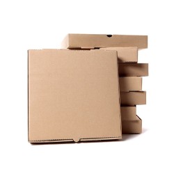 Set 500 Cutii Pizza Natur, 42x4x42 cm - Ambalaje din Carton pentru Alimente