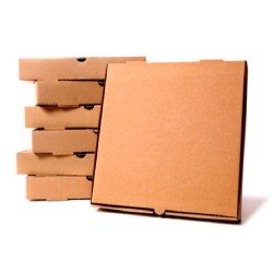 Set 500 Cutii Pizza Natur, 50x4x50 cm - Ambalaje Alimentare Natur