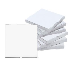 Set 500 Cutii Pizza Albe, 50x4x50 cm - Ambalaje Alimentare din Carton