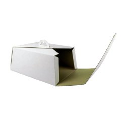 Set 25 Cutii Tort CT4, 250x340x145 mm, Carton Alb/Natur Set 25 Cutii Tort CT4, 250x340x145 mm, Carton Alb/Natur