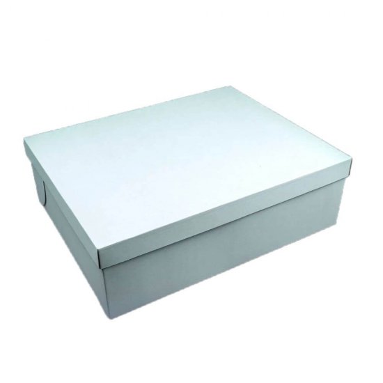 Set 25 Cutii Tort CT9, 610x510x160 mm, Carton Alb/Natur