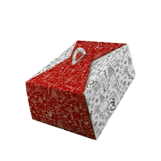 Set 25 Cutii Tort CT4, Imprimate, 250x340x145 mm, Carton Alb