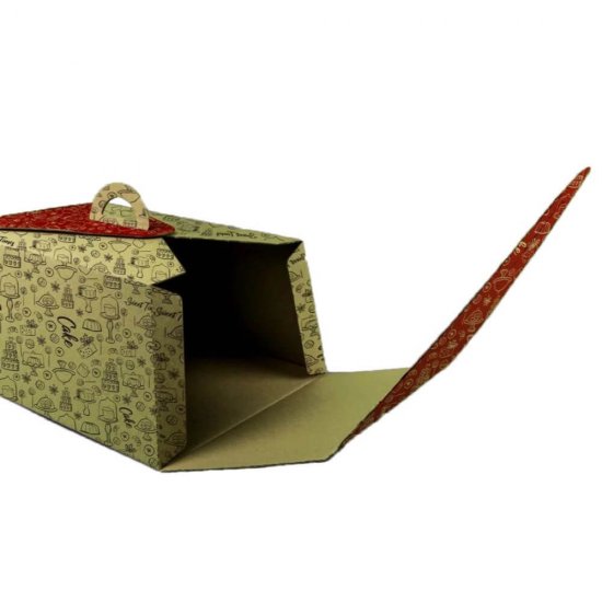 Set 25 Cutii Tort CT4, Imprimate, 250x340x145 mm, Carton Natur