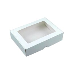 Set 25 Cutii pentru Prajituri cu Display, 160x130x50 mm, Carton Duplex GC1, 290 g/m²