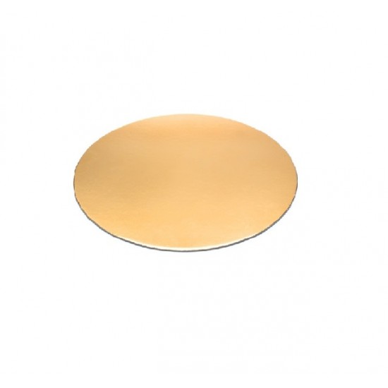 Discuri Aurii din Carton, Diametru 10 cm, 25 Buc/Bax - Tavite Cofetarie