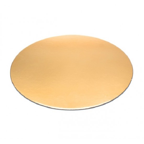 Discuri Aurii din Carton, Diametru 34 cm, 25 Buc/Bax - Tava Prajituri