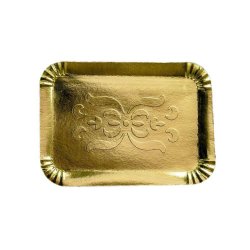 Set 100 Tavite T10, 195x230 mm, Carton Duplex Laminat Auriu, 400 g/m²